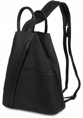 Produktbild von Beltimore Leder Rucksack Damen Italienisch Schwarz Kompakt