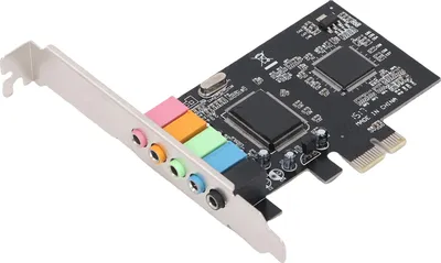 Zdjęcie produktu dla Karta dźwiękowa PCIe 5.1 Wewnętrzna karta dźwiękowa 32/64 Bit Stereo PCI Express Adapter dla komputerów stacjonarnych Obsługa DirectSound 3D EAX
