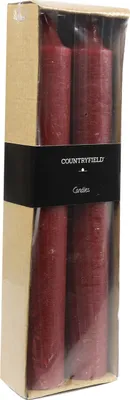 Produktbild von 2er-Set Kerzen Countryfield 25cm | Rot