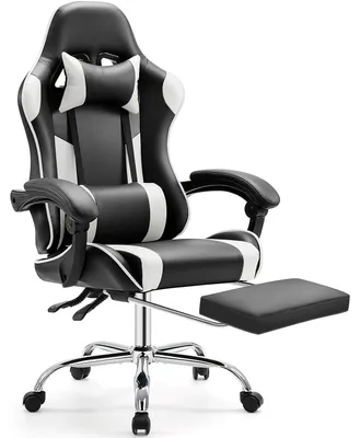 Immagine prodotto di Sedia ergonomica da gaming - Sedia da ufficio - Sedia per computer - Nera - Sedia da gaming - Altezza regolabile