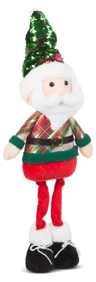 Productafbeelding van Kerstdecoratie, staande textielfiguur - 65 x 18 x 13 cm