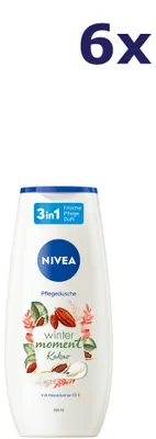 Productafbeelding van 6x Nivea Douchegel - Winter Moment Cacao 250 ml