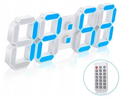 Produktbild von Elektronische Uhr mit Fernbedienung LED-Wecker Thermometer Zeitschaltuhr