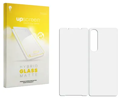 Produktbild von upscreen Entspiegelungs Schutzglas für Sony Xperia 1 V (Display+Rückseite) Schutzfolie Panzer Folie Glas Display Schutz matt