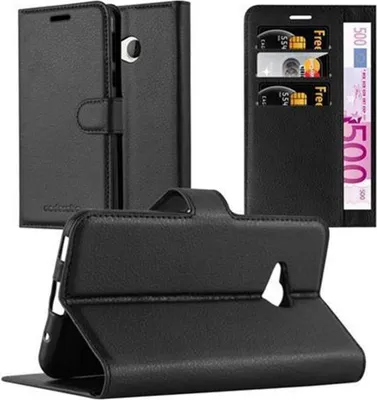 Produktbild von Cadorabo Hülle für HTC U PLAY Schutz Hülle in Schwarz Handyhülle Etui Case Cover Magnetverschluss