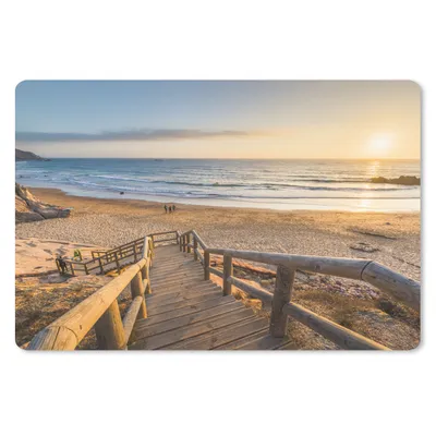 Produktbild von MuchoWow® Mauspad Mousepad Strand - Treppe - Portugal 27x18 cm - Mousepads - Maus Mat - Pad - Mausunterlage - Büroartikel - Desk Matten