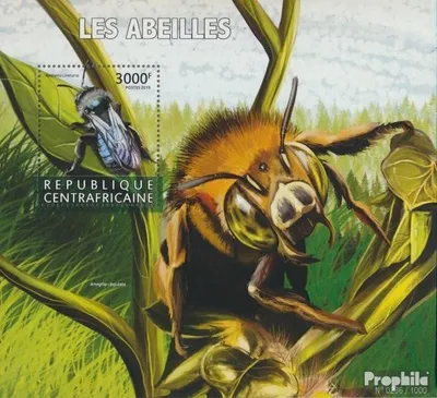 Produktbild von Briefmarken Zentralafrikanische Republik 2015 Mi Block 1399 (kompl. Ausgabe) postfrisch Bienen