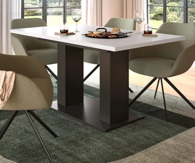Produktbild von Esstisch "Home-X" in weiß und grau Tisch ausziehbar 150 - 190 cm