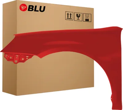 Produktbild von BLU Kotflügel Passend für Volkswagen Golf V 5 Kombi / Jetta  LY3D Links Rot TornadoRot | 2003-2009 | Vorderseite Vorne | Lackiert | Einbaufertig
