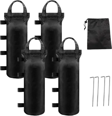 Image de Lot de 4 sardines pour tente, en Oxford 800D, avec piquets et sac, pour le camping