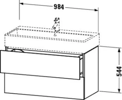 Produktbild von Duravit LC627805555 LC WTU WH 984x459x544 Ei Marmoriert