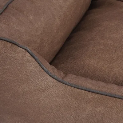Produktbild von Knuffelwuff Hundebett Scottsdale aus Kunstleder XXL 120 x 85cm Braun