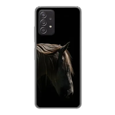 Produktbild von MuchoWow® Handyhülle Schutzhülle Hülle für Samsung Galaxy A33 5G Pferd - Tiere - Weiß Silikon Softcase Handy Hülle - Kartenhalter