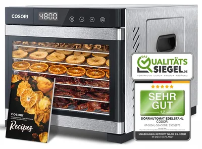 Immagine prodotto di Essiccatore per alimenti COSORI, in acciaio inossidabile, senza contatto con la plastica, 650W