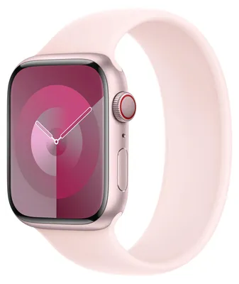 Obrázok produktu pre Apple Silikónový remienok pre Apple Watch | 44/45/46/49 mm – Veľkosť 6 – Svetlo ružová