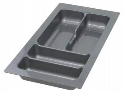 Produktbild von Kunststoff Schubladen-Einsatz Besteck Organizer Grau 30/50