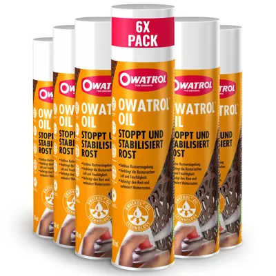 Produktbild von Owatrol Öl Bundle Größen: 6 x 300 ml Spray, Rostumwandler, Grundierung, Rostschutz, dauerhaft elastisch, Oldtimer, Lufttrocknend