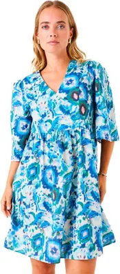Produktbild von Garcia F50083 Kurzes Kurzarmkleid Blau M Frau Blau M