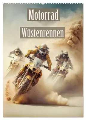 Produktbild von Motorrad Wüstenrennen (Wandkalender 2027 DIN A2 hoch), CALVENDO Monatskalender