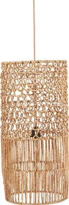 Produktbild von Bazar Bizar Pendelleuchte aus Bananenblatt in braun, 32 x 32 x 67 cm