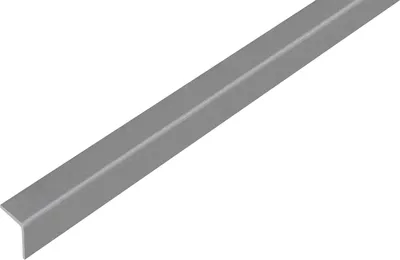 Immagine prodotto di Alberts 432928 Profilo angolare, autoadesivo, plastica, grigio metallizzato, 1000 x 20 x 20 mm