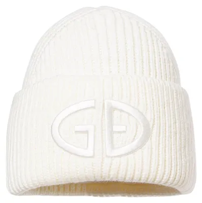 Imagen del producto de GOLDBERGH - Gorro de punto blanco para mujer, modelo "Beanie"