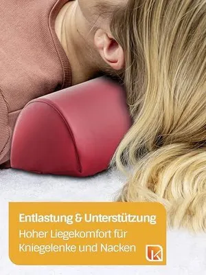 Produktbild von Halbrollen 40x15x7,5 cm Dunkelblau - Lagerungskissen | Pflegeleichter Kunstlederbezug - Hoher Liegekomfort - Abwaschbar