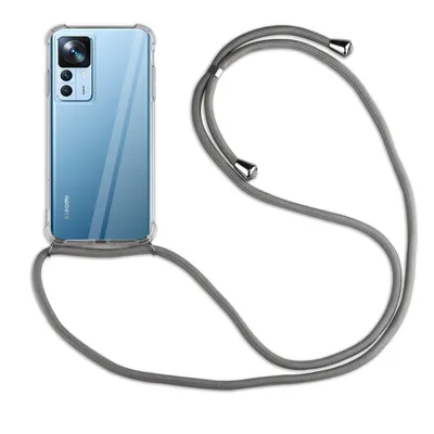 Produktbild von Handykette für Xiaomi 12T /12T Pro 5G Handyhülle mit Band Hüllel Handy Tasche Grau