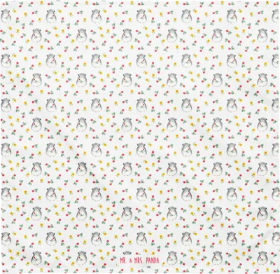 Produktbild von Mr. & Mrs. Panda Stirnband Chinchilla Blume M - Weiß - Geschenk, Lustige Sprüche, Kopftuch, Halstuch, Liebeskummer, Chinchillas, Dreieckstuch, Glücklichsein, Bandana
