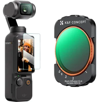 Zdjęcie produktu dla Magnetyczny filtr ND2-ND32 i Black Mist o rozmiarze 1/4" do DJI Osmo Pocket 3