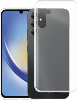 Image de Cazy Coque compatible avec Samsung Galaxy A34 Coque en Silicone - Coque Flexible - Transparant