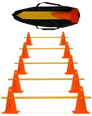 Productafbeelding van Set van 5 Plastic Agility Training Hordes Oranje Geel