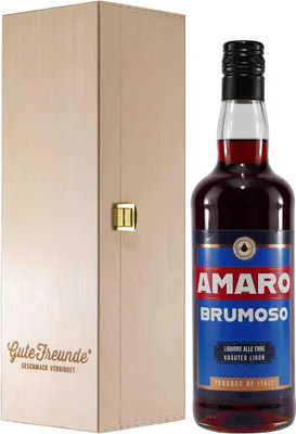 Produktbild von Golmar Amaro Brumoso Kräuterlikör mit Geschenk-Holzkiste