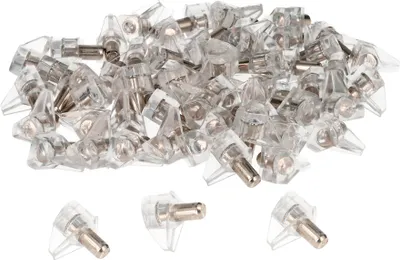 Imagen del producto de Soportes de plástico con anclaje metálico, 5 mm de diámetro. Para estanterías (caja con 100 unidades)