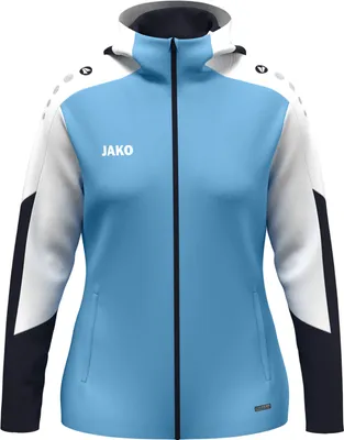 Produktbild von JAKO Damen Kapuzenjacke Dynamic - 6870D, Farbe:skyblue/weiß/marine, Größe:M (38/40)