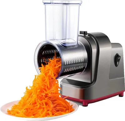 Obrázek produktu pro Elektrický kráječ zeleniny, funkce 5 v 1, snadno se čistí, šedý