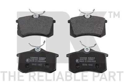 Produktbild von NK Bremsbeläge Bremsklötze 229986