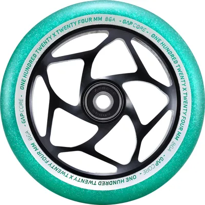 Image de Roues Trottinette - Gap Core - Noir/Jade - 120 mm - Blunt Scooters