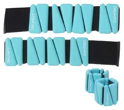 Produktbild von Cecotec Drumfit AnkelBell Silikon-Fußgelenkgewichte 0,5 kg x2. Silikonbeschichtetes Metall, wasser- und schweißabweisend.