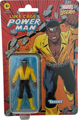 Immagine prodotto di Marvel Legends Luke Cage Power Man - Kenner Retro-Collection, action figure mobile, figura da collezione 9 cm, Hasbro F6696