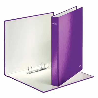 Immagine prodotto di Leitz 4241-00-62 Raccoglitore ad anelli WOW, A4 maxi, PP, 2 anelli Ø25 mm, viola(S)