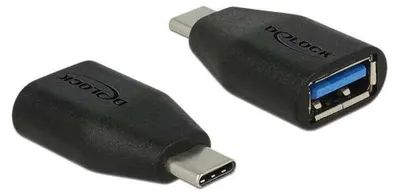 Produktbild von Delock - USB-Adapter - 24 pin USB-C (M) zu USB Typ A (W) - USB 3.0 - Schwarz