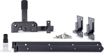 Image de Alberts 302061 DURAVIS® Assortiment de ferrures, pour portes individuelles, noir diamanté, noir diamanté duplex