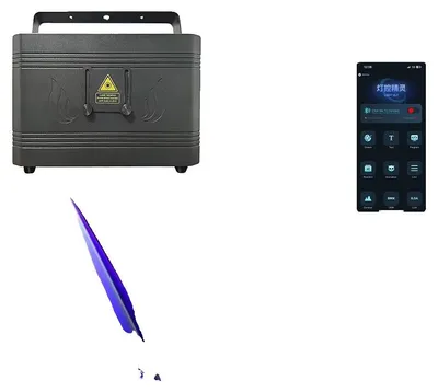 Zdjęcie produktu dla Projektor laserowy, sterowanie Bluetooth, obsługa DMX512, wtyczka UE
