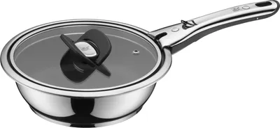 Produktbild von WMF 89.0054.0095, Rund, Allzweckpfanne, Schwarz, Edelstahl, 250 °C, Edelstahl, 1,98 l
