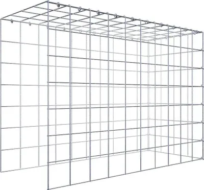Produktbild von Anbaugabione Typ 4 100 cm x 70 cm x 40 cm (L x H x T), Maschenweite 10 cm x 10 cm, C-Ring