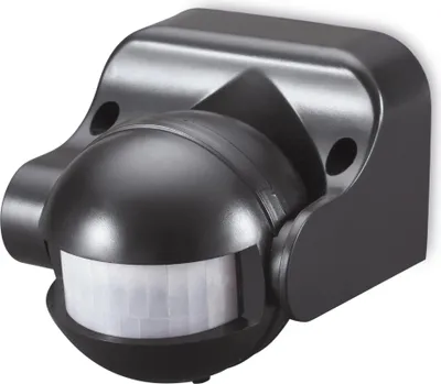 Produktbild von conecto Infrarot-Bewegungsmelder CC-IM041 - Innen- / Außenmontage, schwarz, Schutzklasse: IP44, 180° / 12m Arbeitsfeld, 2er Set