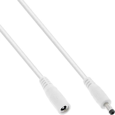 Obrázek produktu pro InLine® 26802D Prodlužovací kabel InLine® DC, DC zástrčka/zásuvka 4,0x1,7 mm, bílý, 2 m