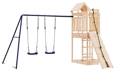 Produktbild von vidaXL Spielturm Massivholz Kiefer