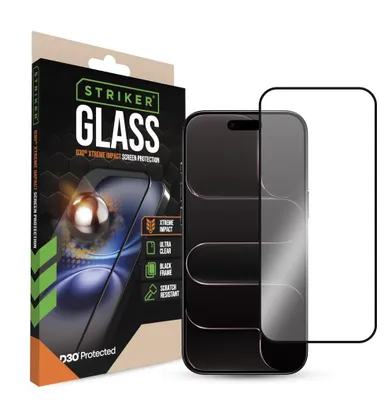 Imagen del producto de Protector de pantalla de vidrio Striker D3O Xtreme Impact, con marco , para Apple iPhone 17 Air